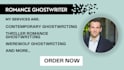 ghostwrite, rewrite entertaining romance story