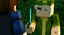 do an animation of minecraft