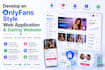 develop an onlyfans style web application and dating website