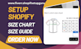 setup shopify size chart kiwi mp csc smart esc bf tablepress size guide website
