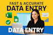 be your data entry specialist