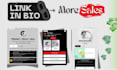 create a fully functional link in bio page in 24 hours