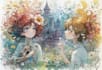create watercolor children book illustration comic book