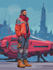 sci fi character illustration or sci fi character