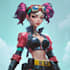 make a game character art in unique style