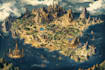 draw fantasy maps and city maps