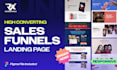 sales funnel and landing page design for online coaches