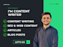 write professional and amazing SEO optimized blog post or article