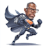 create a powerful superhero character art