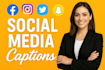 create catchy social media captions to boost engagement