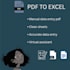 convert handwriting pdf to excel, extract data from pdf