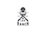 design awesome unique lrh ranch logo