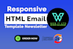 design responsive html email template newsletter