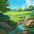 draw a natural landscape and background illustration