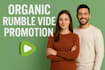 do organic rumble video promotion