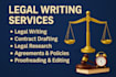 draft, edit, and review legal contracts, and agreements