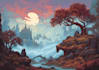 make fantasy landscape illustrations