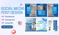 design unique facebook and instagram posts banners ads in 24 hours