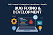 fix bugs or errors in PHP, laravel, codeigniter, wordpress