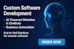 do software development, business software, ai website, chatbot application