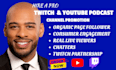 promote and grow your twitch channel and youtube