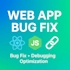 fix bugs and errors in your react, node, or web app