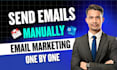 send emails manually one by one for customised email marketing