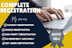 do nonprofit 501c3 registration, sam gov, mbe wosb, 8a certification, cage code