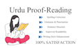 professionally proofread and edit your urdu content