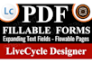 create fillable PDF forms in adobe livecycle designer
