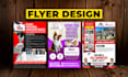 design professional flyer, poster and post card design