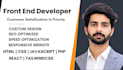 be your front end developer using HTML CSS javascript react