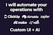 setup your automations with make n8n zapier clickup, airtable