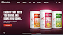 design fitness and supplement website, landing page for one product stores