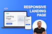 design and code a responsive landing page in HTML CSS