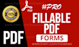 create fillable PDF form or design editable PDF form