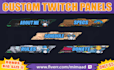 design custom special twitch panels buttons
