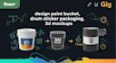 design modern bucket packaging design
