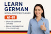 teach you spoken german a1 to b2 with free demo class
