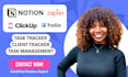 notion task manager client tracker workflow automation notion project dashboard