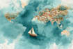 create dreamy map in watercolor style