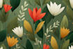 design botanical seamless pattern illustration
