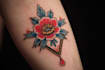 create custom logo old school traditional tattoo design