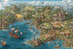 design fantasy map illustration isometric map