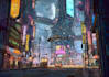 make futuristic cyberpunk, sci fi city for you