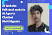 ai web application, ai agentic web application, full stack website development