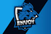 make professional minimalist logo for esports and streamers