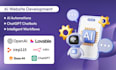 develop websites with ai automations, chatgpt chatbots, intelligent workflows