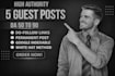 high quality white hat guest post service
