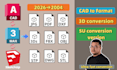 convert 3d 2d file formats to other file extensions, such as skp, obj, fbx, su